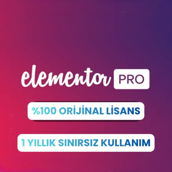 Elementor Pro Orijinal Lisans | WordPress Elementor